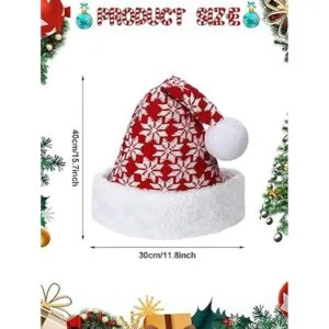 Sombrero de Papá Noel de felpa unisex sombrero de_2