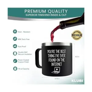 Regalos para él o ella taza de acero inoxidable de 14_6