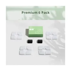 Veken Paquete de 4 filtros de repuesto y 2 esponjas de_7