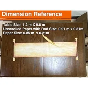 Mirashine Papel de desplazamiento en blanco con varillas_6