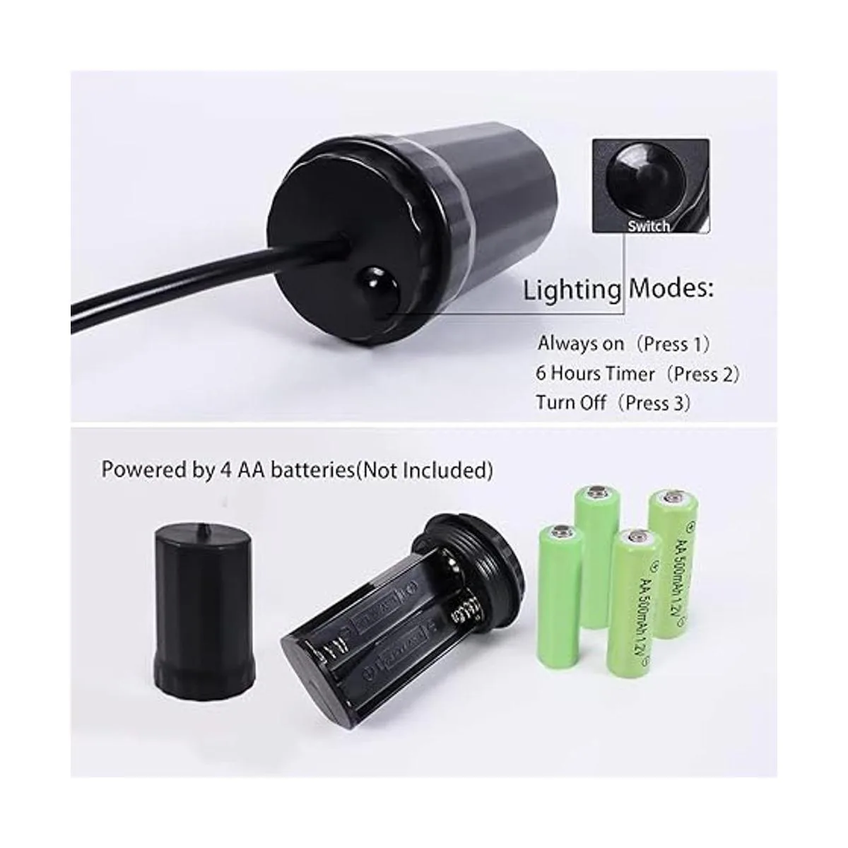 Lámpara colgante con pilas lámpara de decoración retro_3