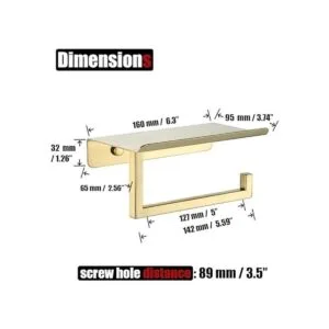 JQK Estante de papel higiénico soporte de rollo de_2