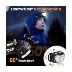 PLUSINTO 9 faros LED recargables paquete de 2 unidades_6