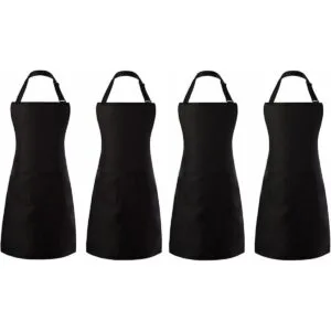 Tosewever Paquete de 4 delantales ajustables resistentes a_1