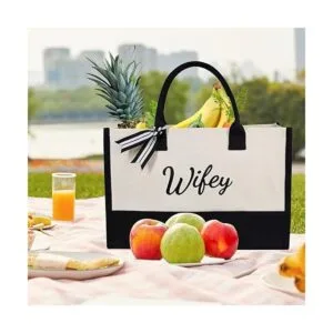 TOPDesign Bolsa de lona para esposa regalos de novia para_3