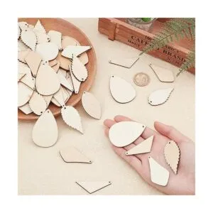 SUNNYCLUE 5 estilos 300 dijes de madera para pendientes_3