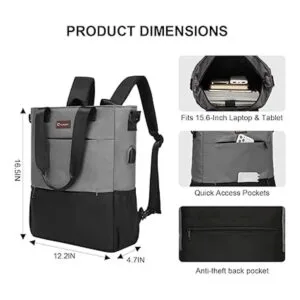 Mochila convertible para mujer mochila portátil_5