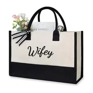 TOPDesign Bolsa de lona para esposa regalos de novia para_1