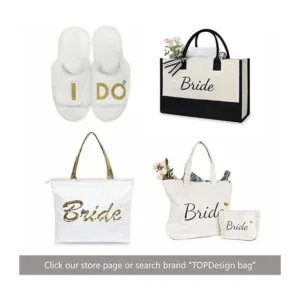 TOPDesign Bolsa de lona para esposa regalos de novia para_6