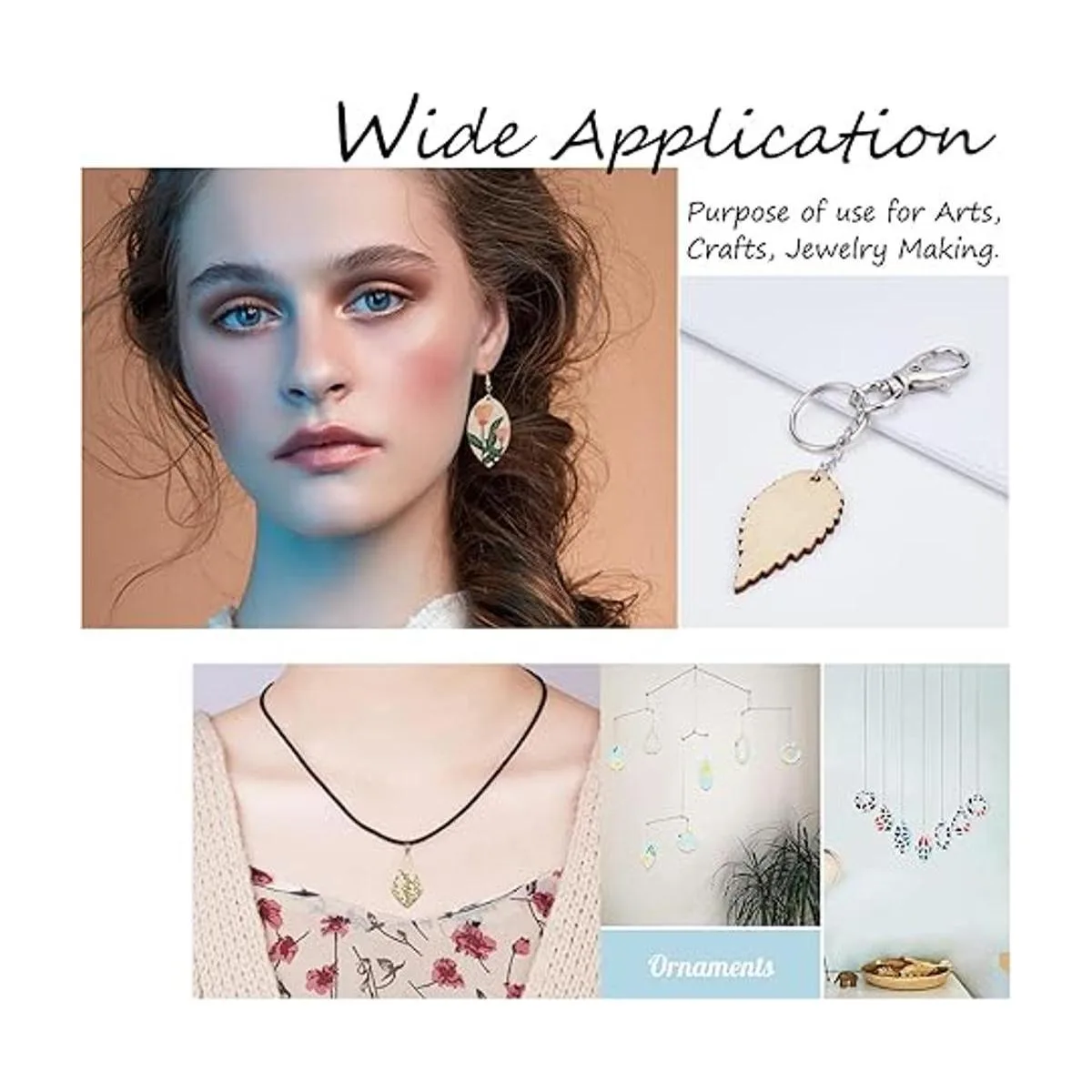 SUNNYCLUE 5 estilos 300 dijes de madera para pendientes_7