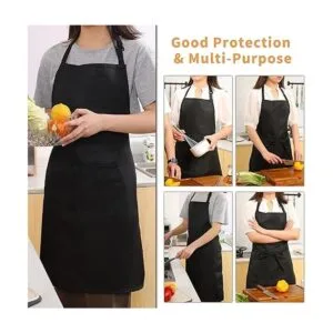 Tosewever Paquete de 4 delantales ajustables resistentes a_3