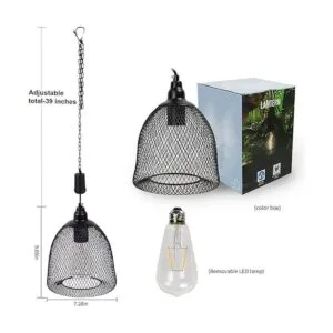 Lámpara colgante con pilas lámpara de decoración retro_4