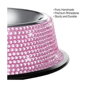 SAVORI Cuencos para perros pequeños rosados hechos a_3