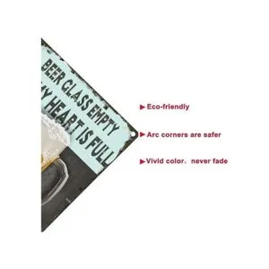 Cartel decorativo de metal de 16.0 x 12.0 in con zona 51_3