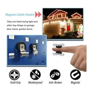 SKNOOY Clips magnéticos para cables ganchos magnéticos_3