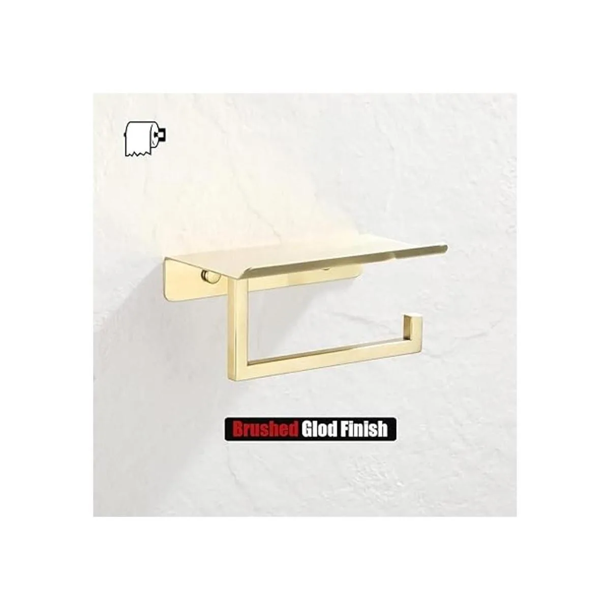 JQK Estante de papel higiénico soporte de rollo de_7