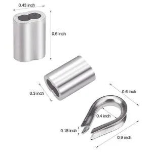 Favordrory Kit de barandilla de cable incluye cable de_6