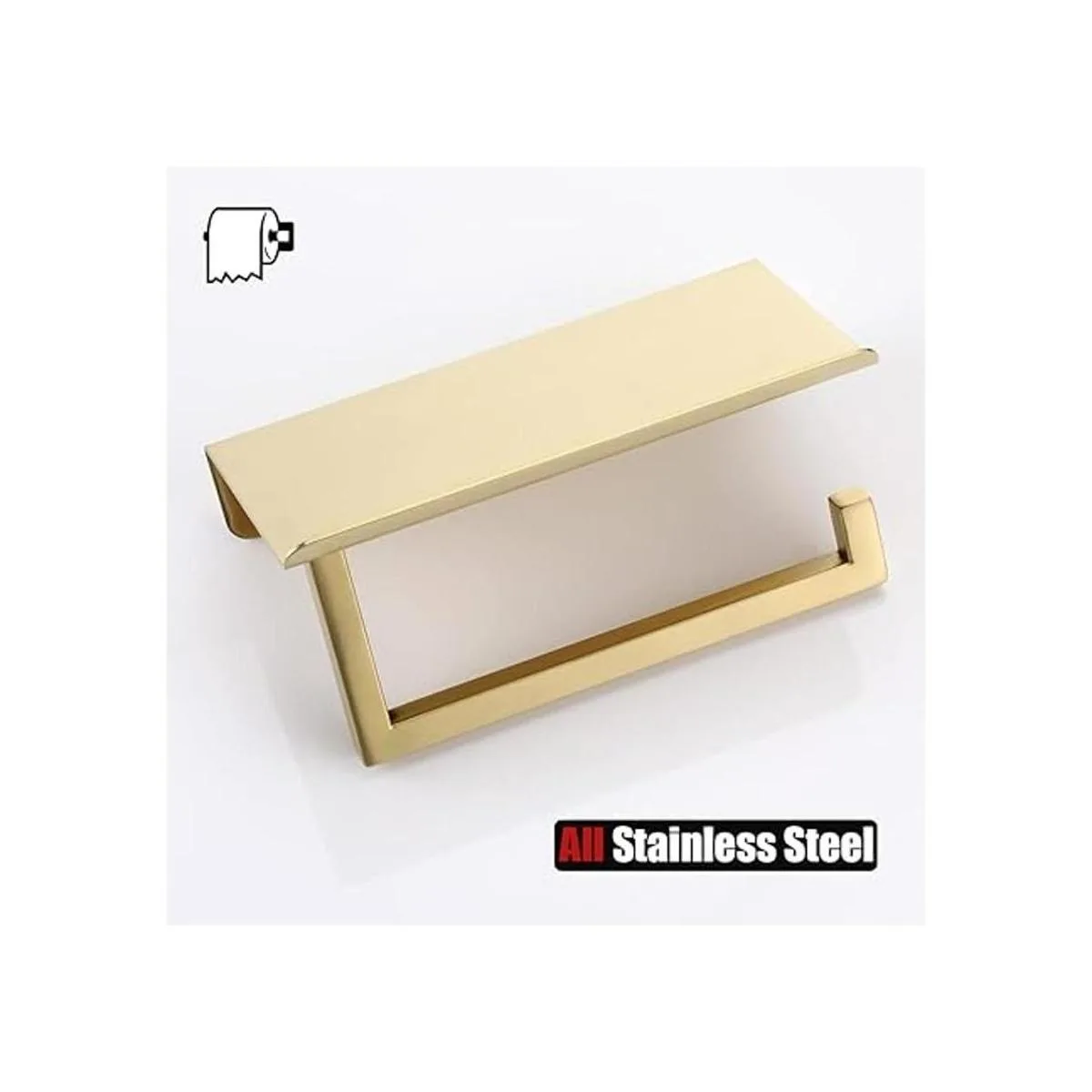 JQK Estante de papel higiénico soporte de rollo de_4