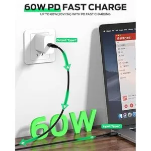 Cable magnético USB C a C 3 en 1 cable de carga YKZ_2