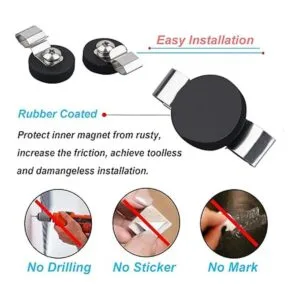 SKNOOY Clips magnéticos para cables ganchos magnéticos_4