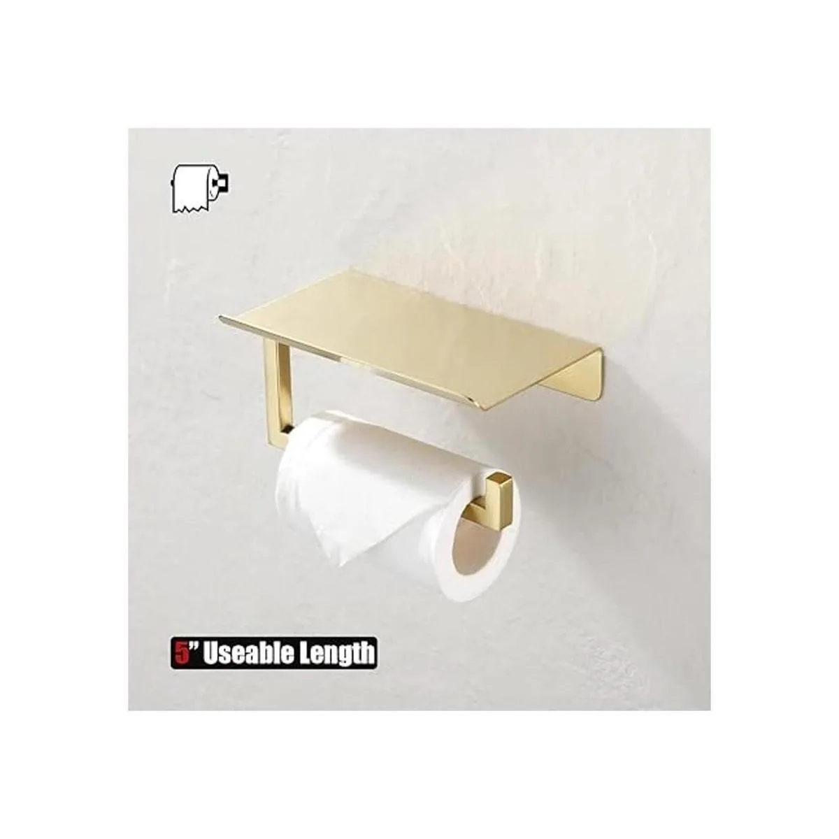 JQK Estante de papel higiénico soporte de rollo de_6