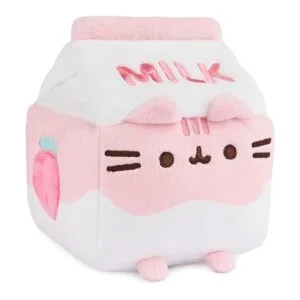 GUND Pusheen Animal de peluche de gato con leche de fresa_3