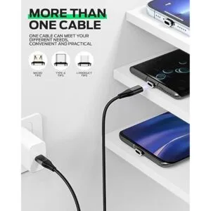 Cable magnético USB C a C 3 en 1 cable de carga YKZ_3