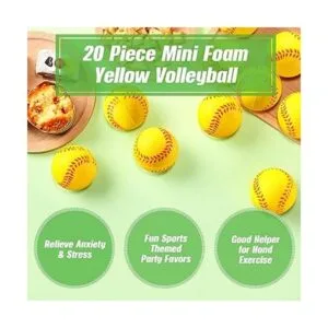 20 mini pelotas deportivas de espuma de 2.5 pulgadas_2