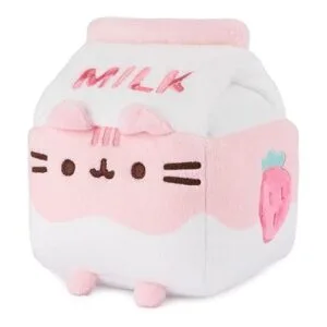 GUND Pusheen Animal de peluche de gato con leche de fresa_4