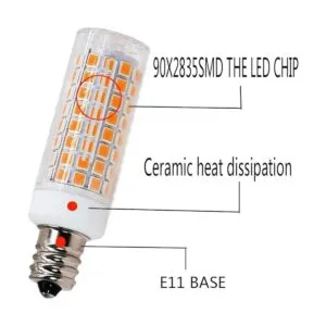 Bombilla LED E11 de 75 W 100 W halógenas de repuesto_3