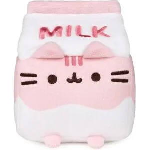 GUND Pusheen Animal de peluche de gato con leche de fresa_2