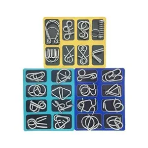 Kvvdi Juego de 24 uñas puzzles de metal para adultos_1