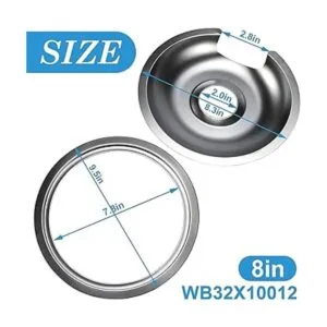 APPLIANCEMATES Cuenco de goteo grande de 8 pulgadas_3