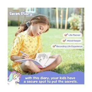 HOMICOZY Diario de unicornio para niños con cerradura y_5