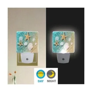 Vdsrup Juego de 2 luces nocturnas de estrellas de mar para_2