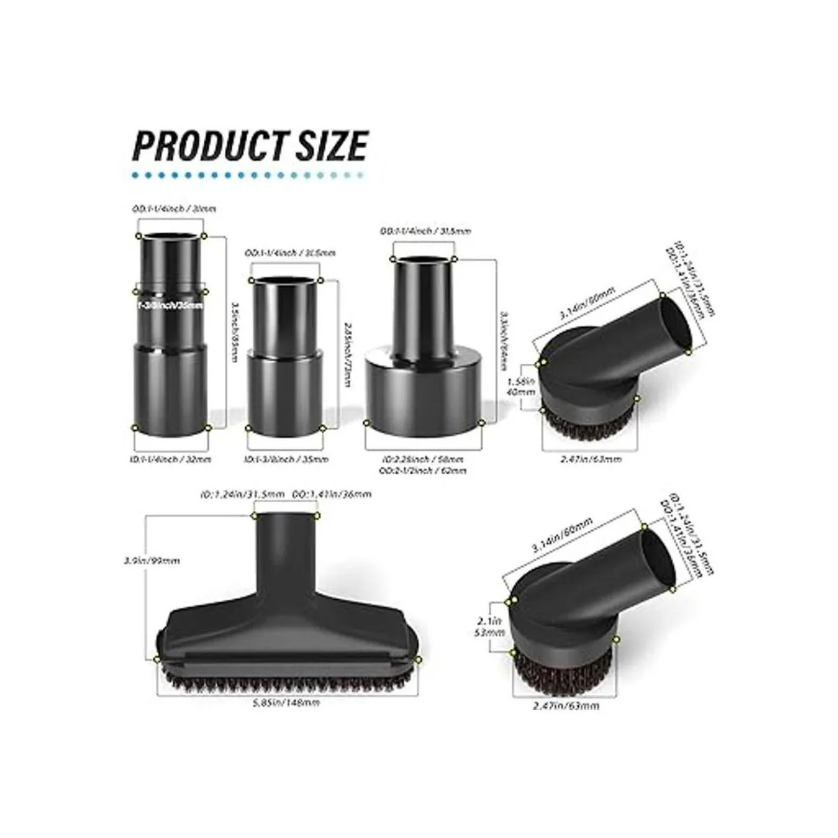 MEANLIN Kit de adaptador universal de manguera de vacío de_2