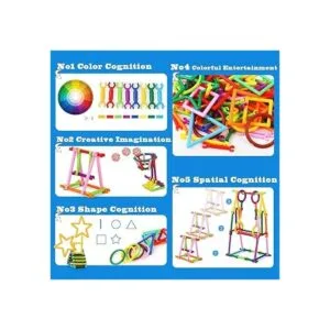 JUANYUE Juego de 500 barras de construcción de juguetes de_2