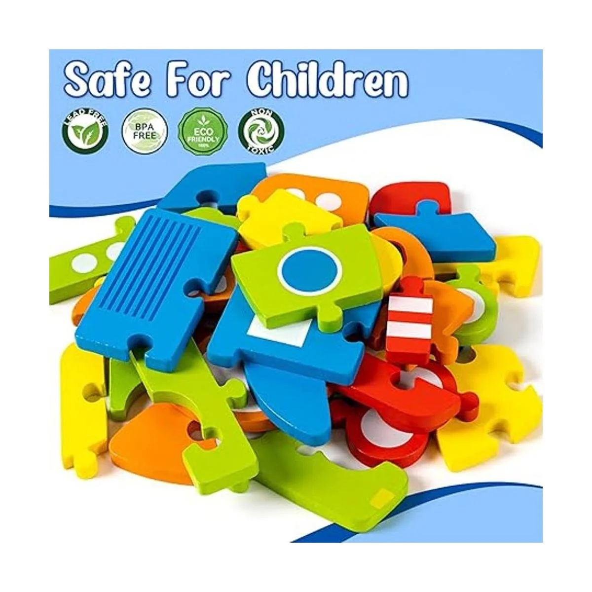 Rompecabezas de madera para vehículos regalo para niños_4