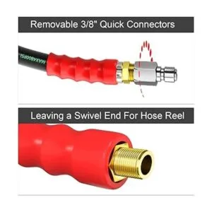 POHIR Manguera de lavado a presión de 38 pulgadas de 2_4