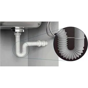 EasyDrain Ref. 510 Sifón para fregadero con forma de P_4