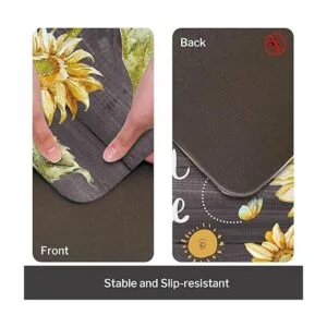 RosieLily Juego de 2 alfombras y tapetes de cocina de_5