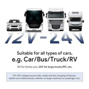 HKY Adaptador de corriente continua compatible con Jackery_6