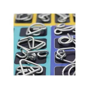 Kvvdi Juego de 24 uñas puzzles de metal para adultos_3