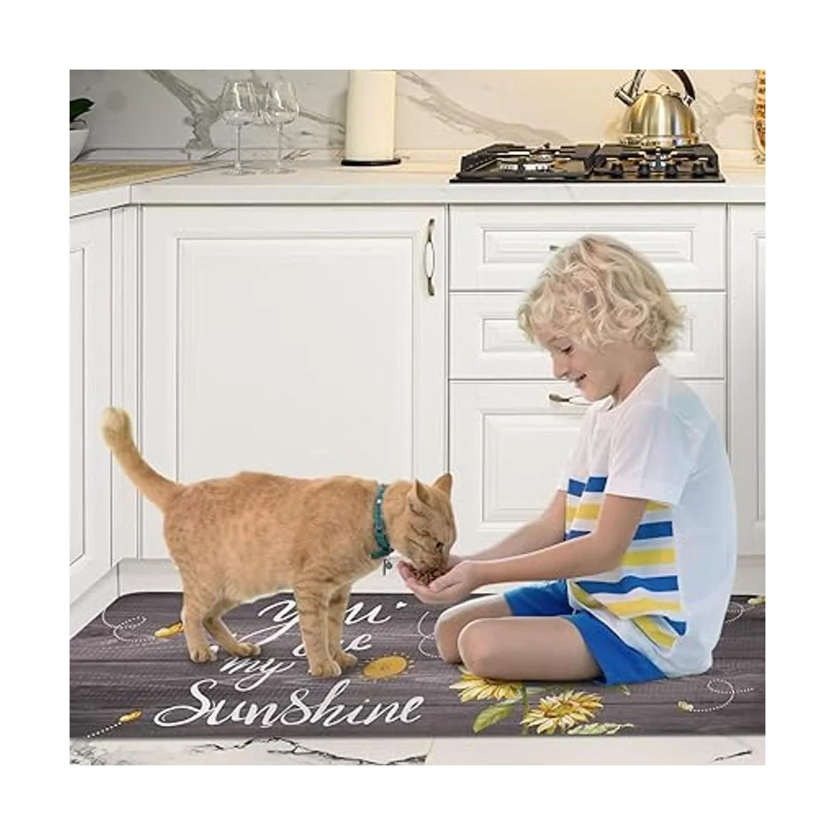 RosieLily Juego de 2 alfombras y tapetes de cocina de_6