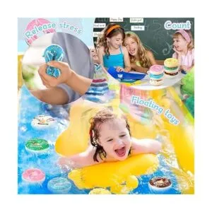 Paquete de 20 bolas de estrés de rosquilla arcoíris para_5