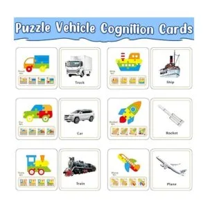 Rompecabezas de madera para vehículos regalo para niños_5