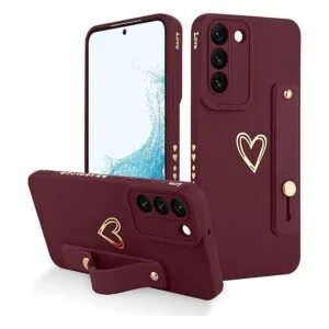 Fiyart Funda diseñada para Galaxy S22 5G con soporte para_1