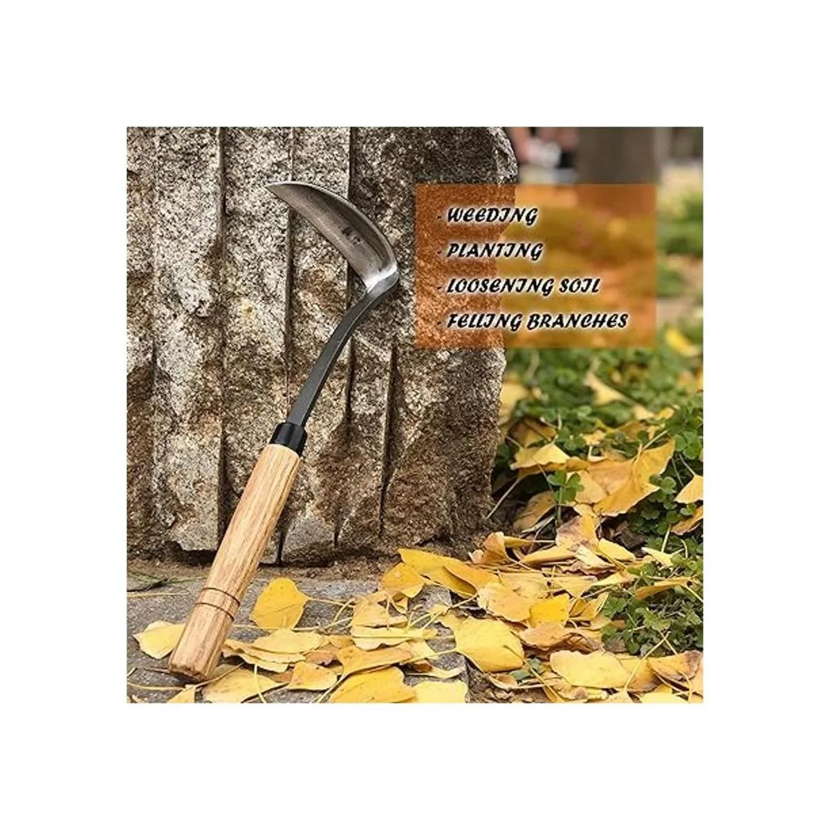 SHANFEEK Herramientas de jardinería japonesas de hoz de 13_2