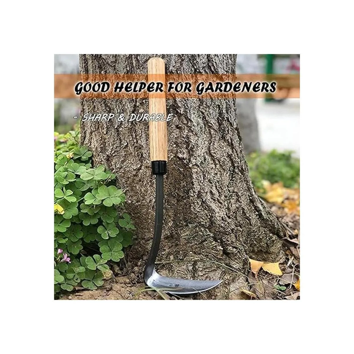 SHANFEEK Herramientas de jardinería japonesas de hoz de 13_5