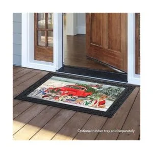 Felpudo de Navidad para perros de vacaciones camioneta_2